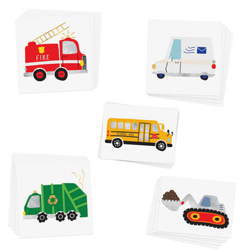 Shine bright in the 'BEEP BEEP VARIETY SET' featuring 25 individual kids tattoos in five assorted designs.